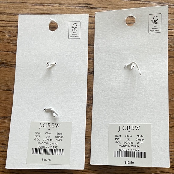 J. Crew Gold and Pearl Charms - Picture 4 of 4